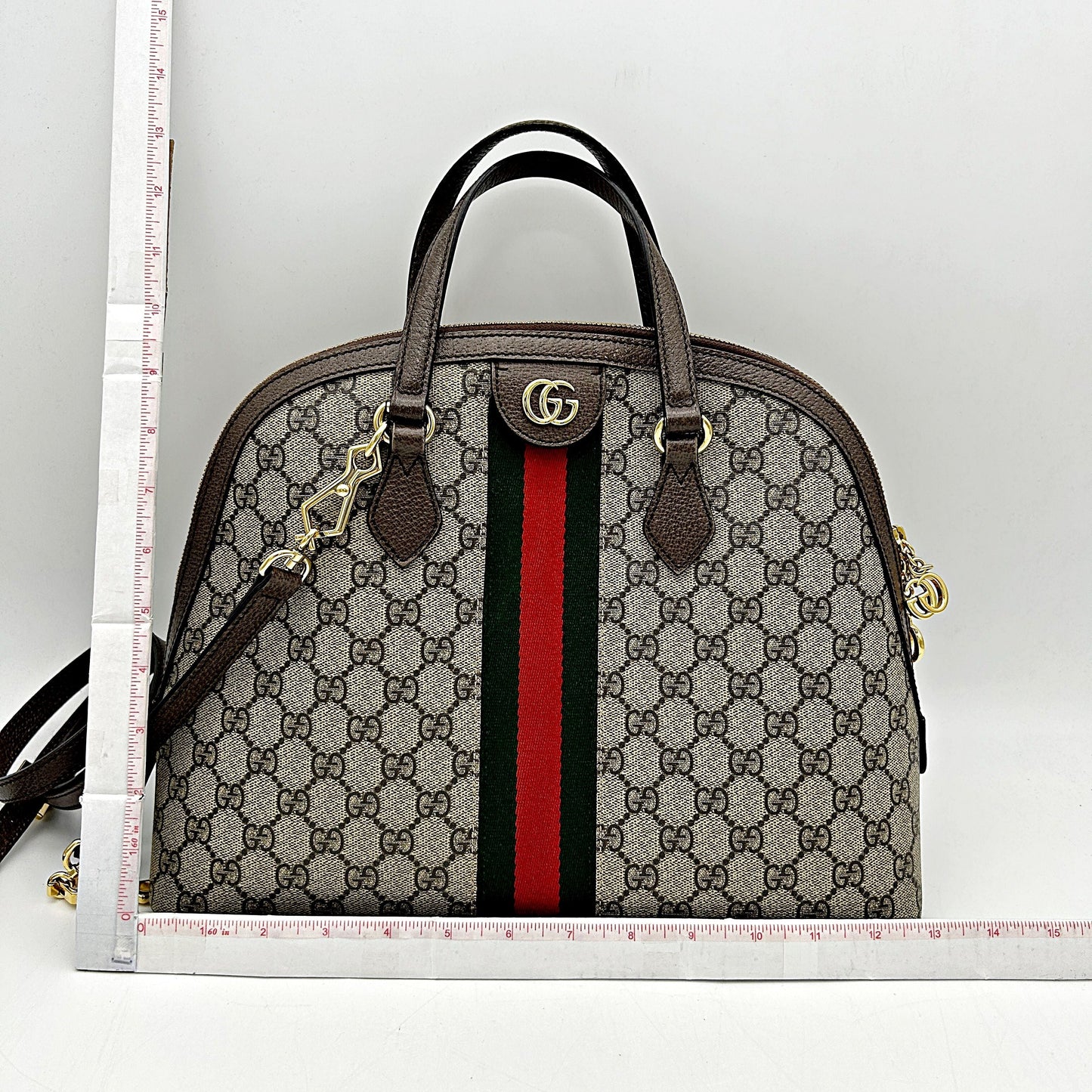 Gucci Dome Ophidia Medium Top Supreme Handle Shoulder Bag LA