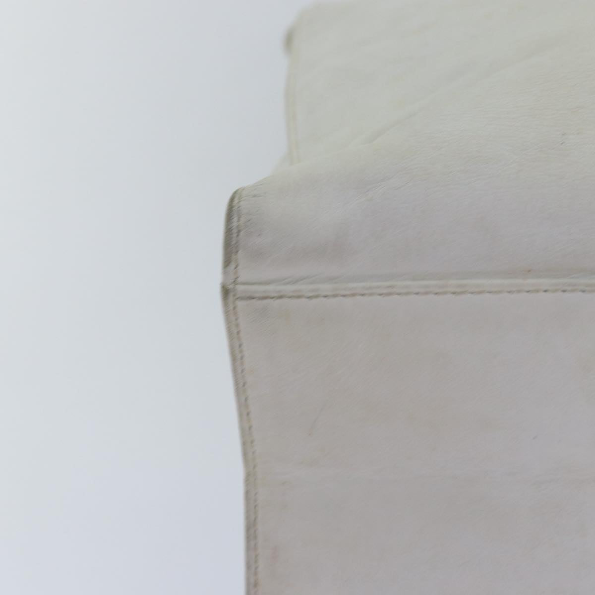Top Quality Chanel COCO Mark Tote Bag Leather White CC Auth 83380
