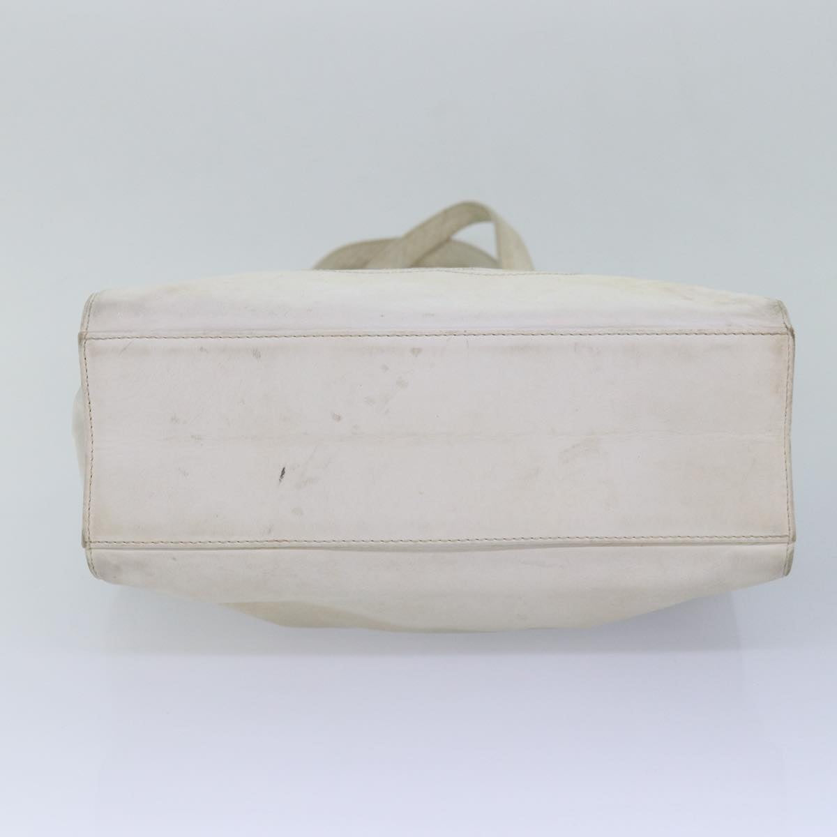 Top Quality Chanel COCO Mark Tote Bag Leather White CC Auth 83380