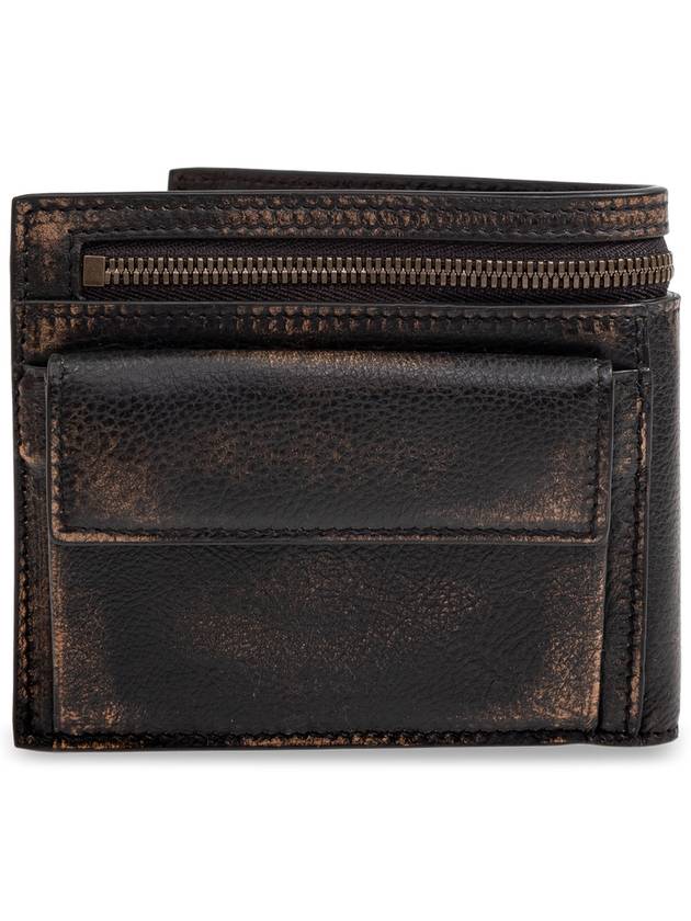 Luxury Balenciaga  Luxury Balenciaga  Leather Wallet With Logo, Men's, Brown