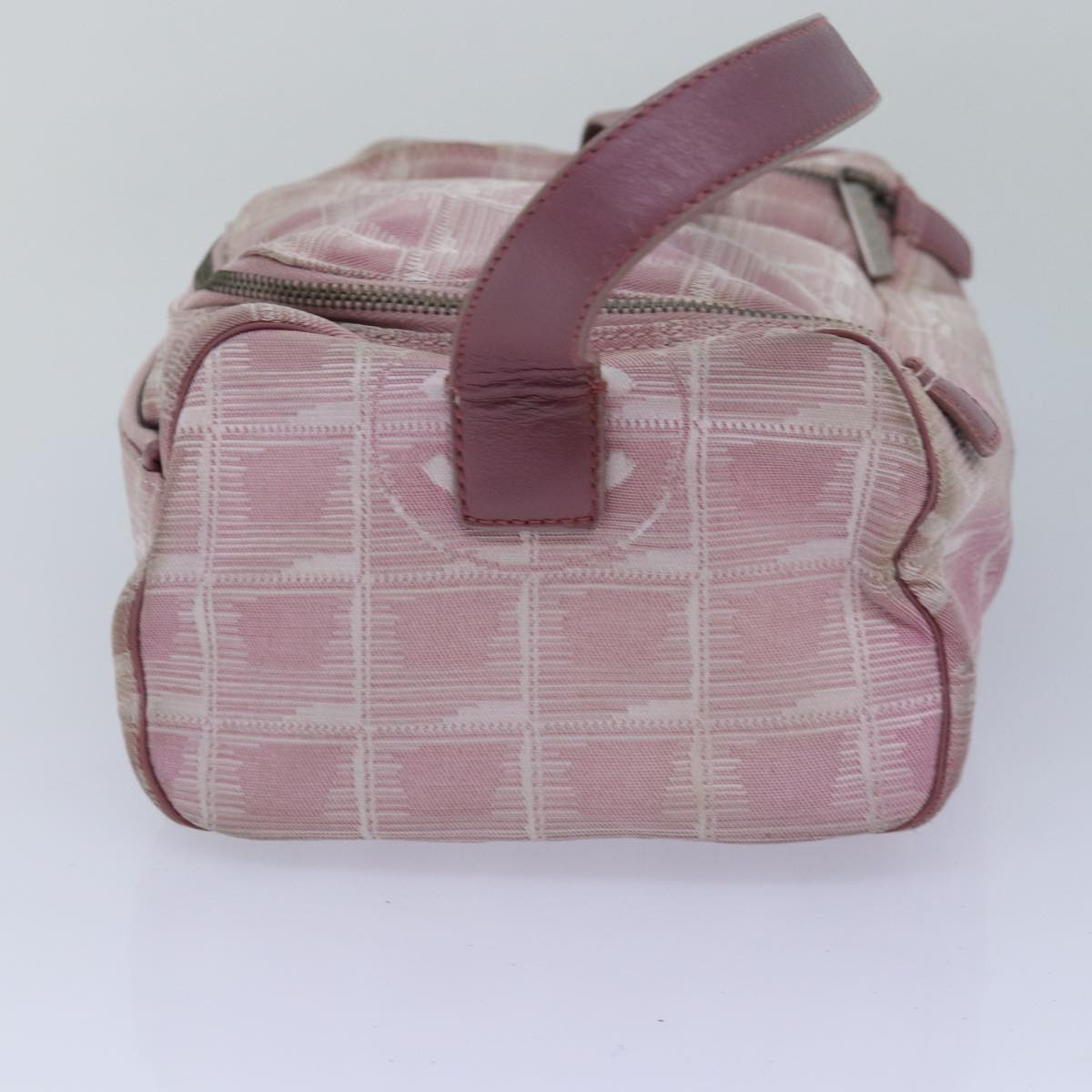 Top Quality Chanel New Travel Line Hand Bag Nylon Pink CC Auth 83428