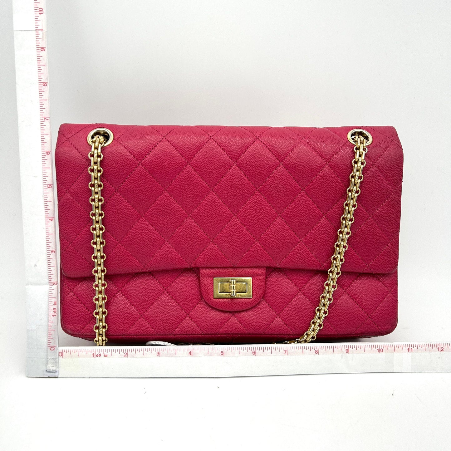 Chanel Caviar Quilted 2.55 pink Leather LA41596