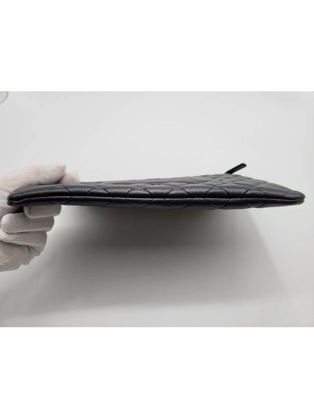 Classic Lambskin Clutch Bag Black Chanel