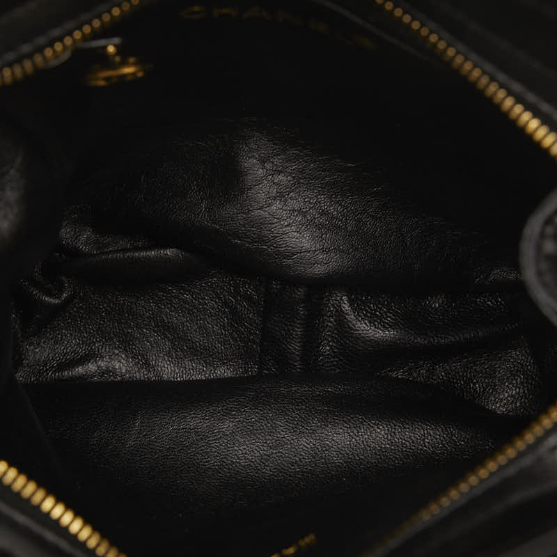 Chanel Vintage Cocomark Mattress Tassel Chain houlder Bag Pocket Black  Lady Chanel