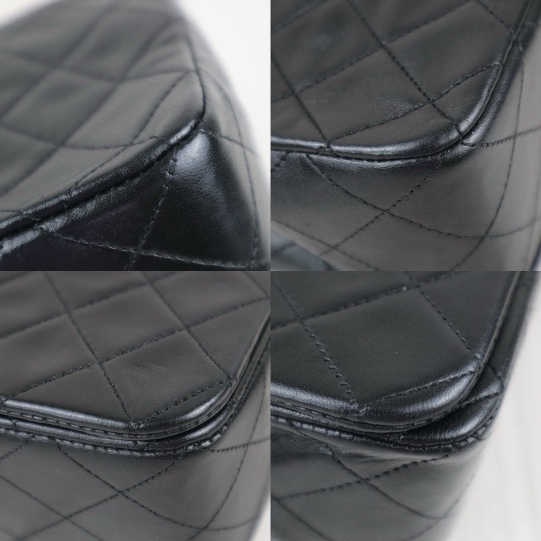 Good ( Rank AB)｜ CHANEL Matrasse  Lamb Skin Flap 23 Chain Bag Black Made in 1989-1991 Year｜J25060507