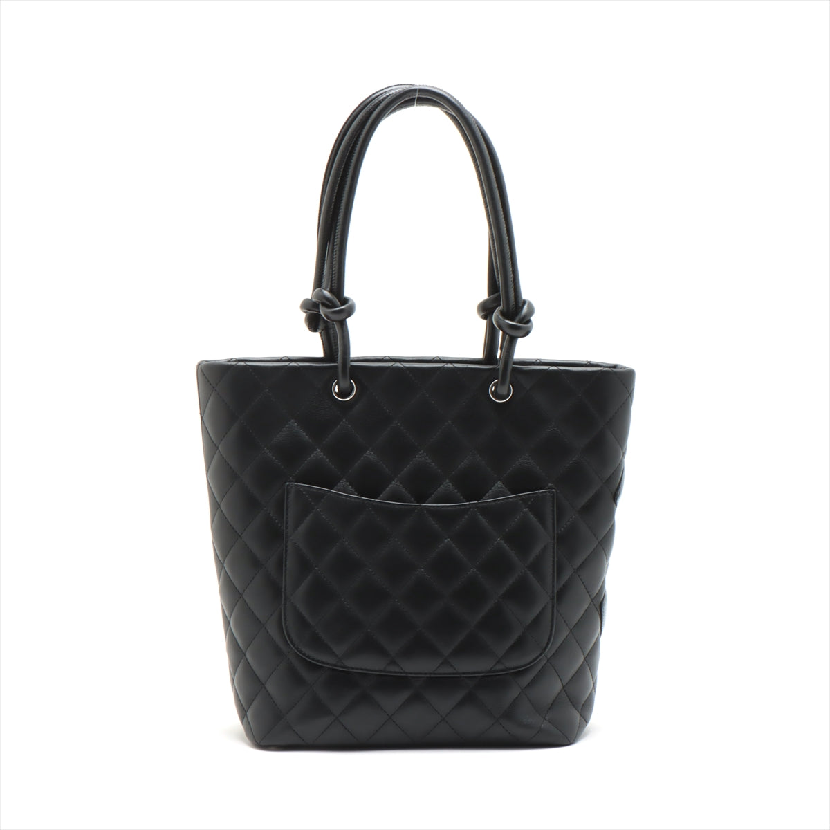 Chanel Combon Line Patent Leather   HandBag Black Silver G