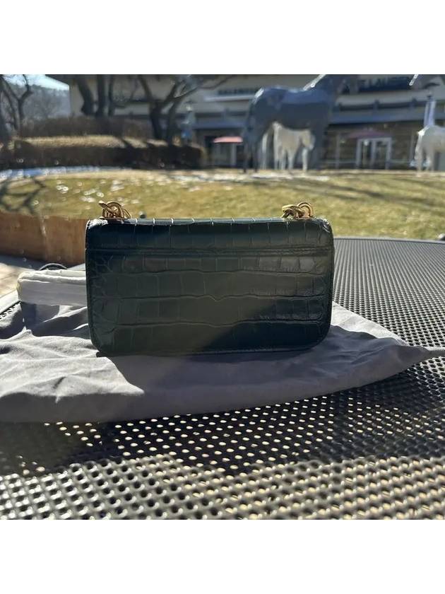 Luxury Balenciaga  Crocker Leather Gossip Shoulder Bag Green