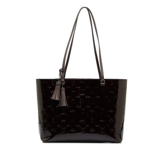 Louis Vuitton Monogram Verney Long Beach MM Tortoise Bag M90475 Amarant Pearl Patent Leather  Louis Vuitton