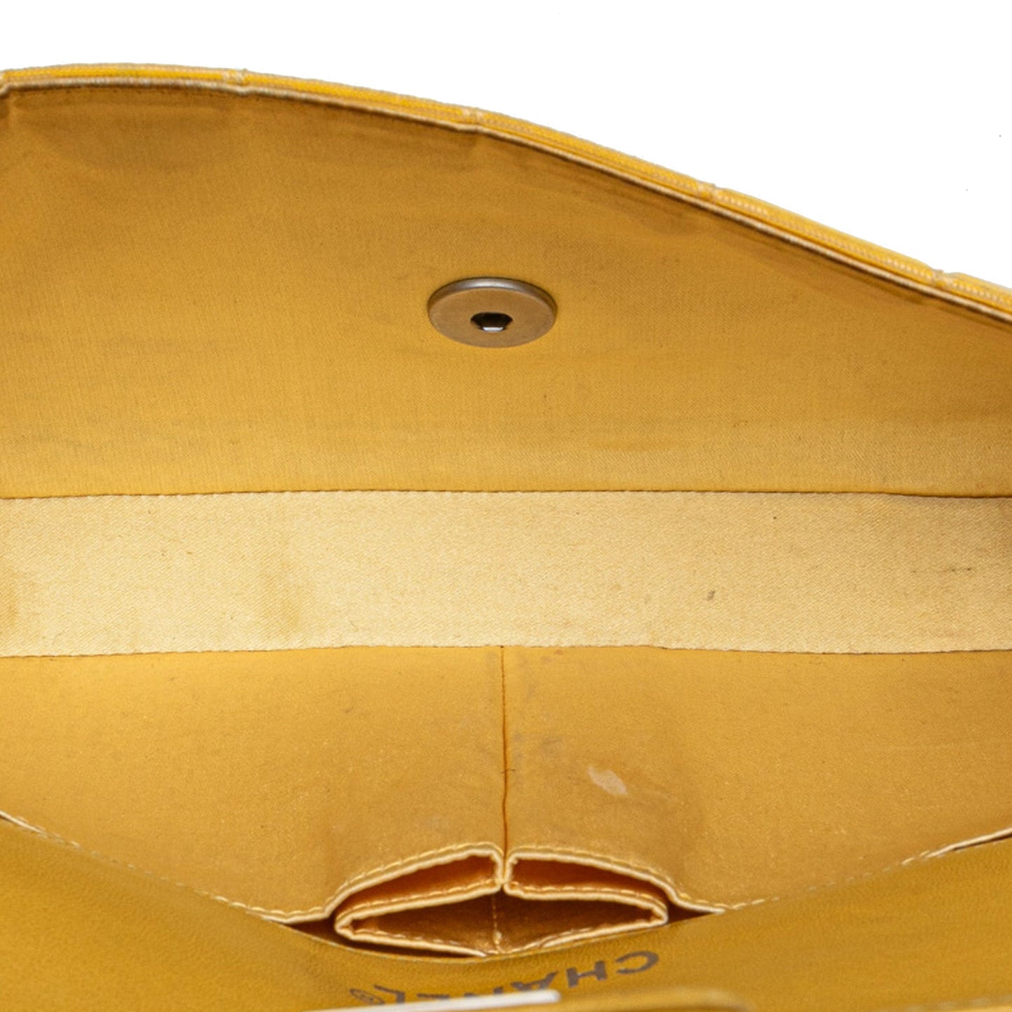 Yellow Chanel New Travel Line Nylon East West Flap Shoulder Bag