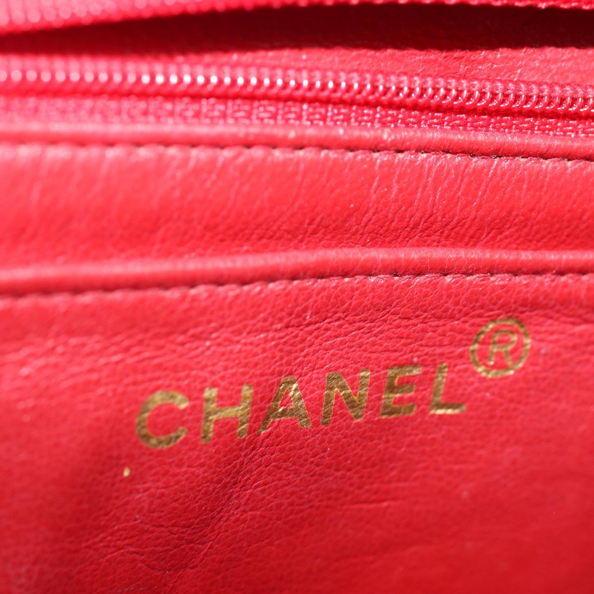 Top Quality Chanel Matelasse Chain Shoulder Bag Nylon Orange CC Auth 84479