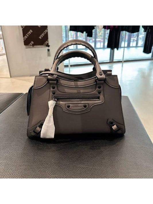 Luxury Balenciaga  Women s Gray Neo Classic Small Tote Bag Cross 638521 11R57 1404
