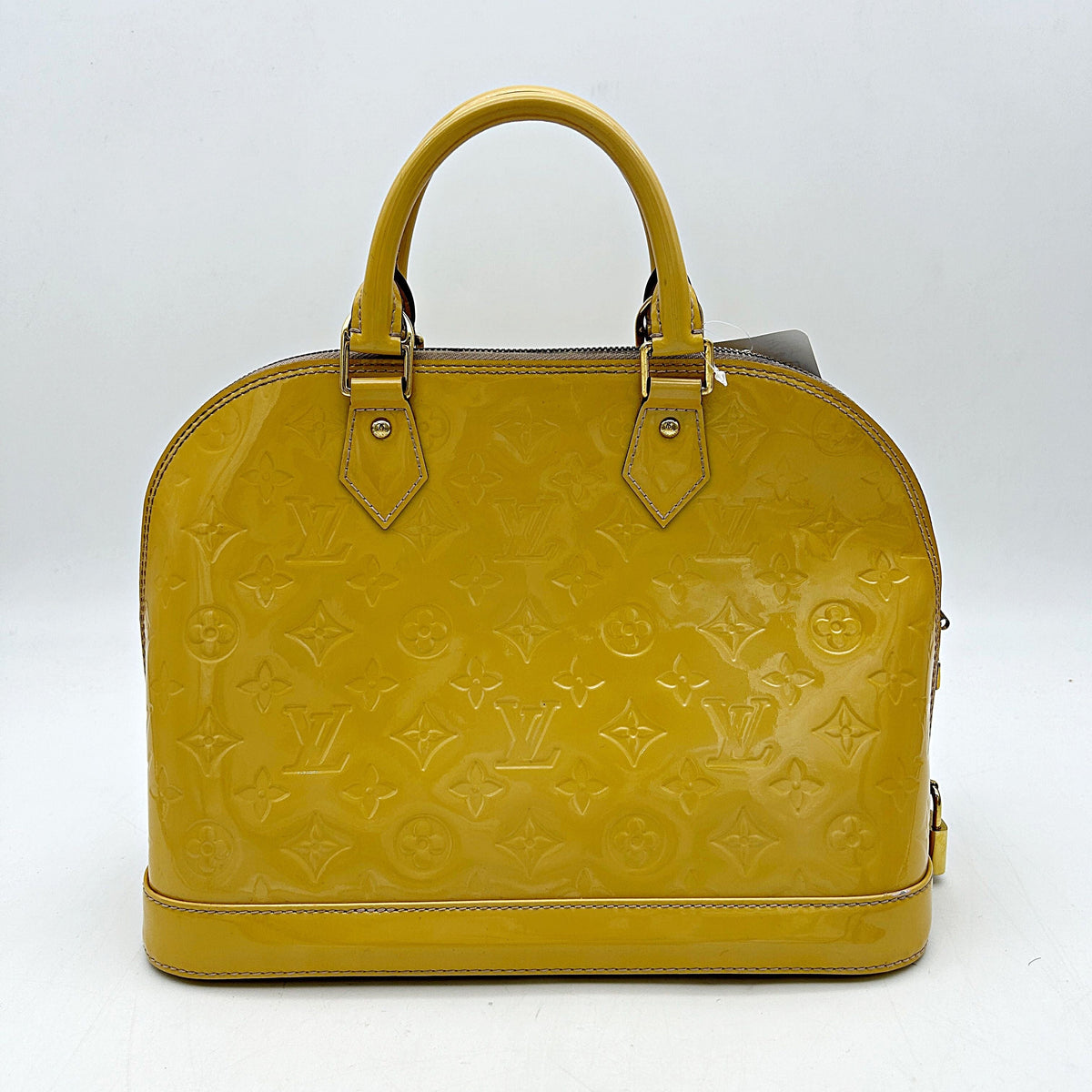 Louis Vuitton Yellow Vernis Monogram Alma PM Louis Vuitton lv8848ea