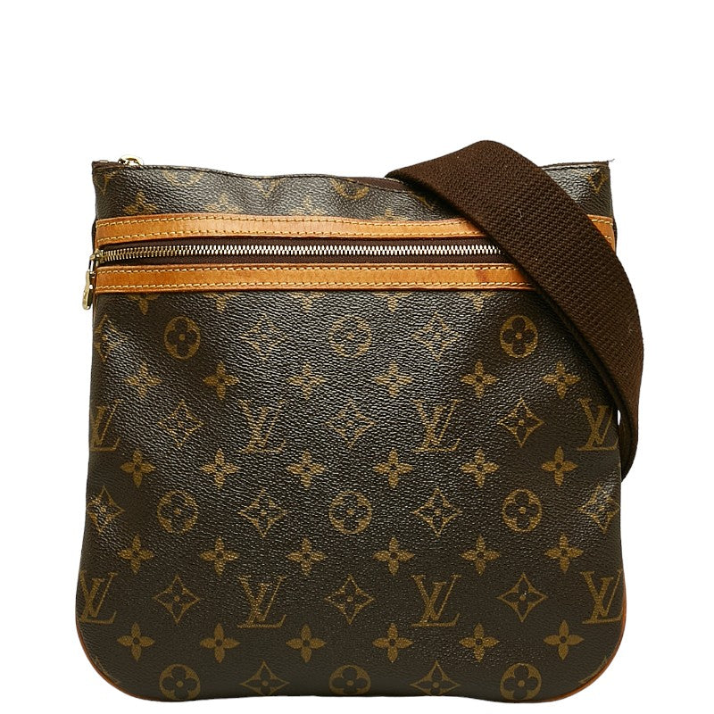 Louis Vuitton Monogram M40044 Shoulder Bag PVC/Leather Brown