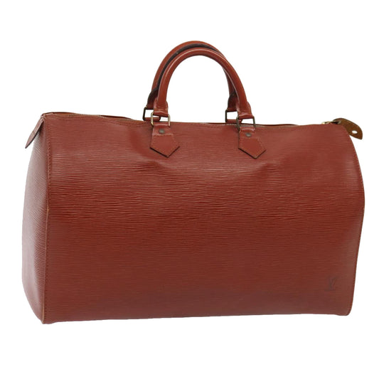 LOUIS VUITTON Epi Speedy 40 Hand Bag Kenya Brown M42983 LV Auth 84921