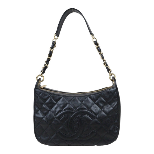 Rank AB ｜ CHANEL Half Moon Shoulder Bag Black Made In 2002-2003Year  ｜VT24071806
