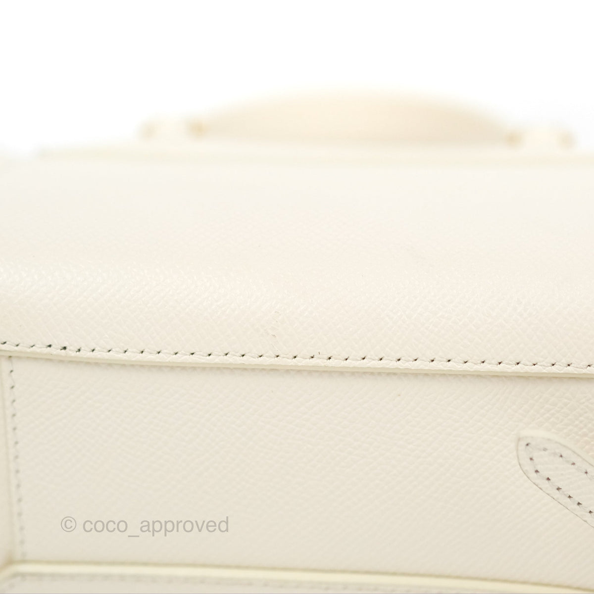 Celine Pico Belt Bag White Grained Calfskin Gold Hardware