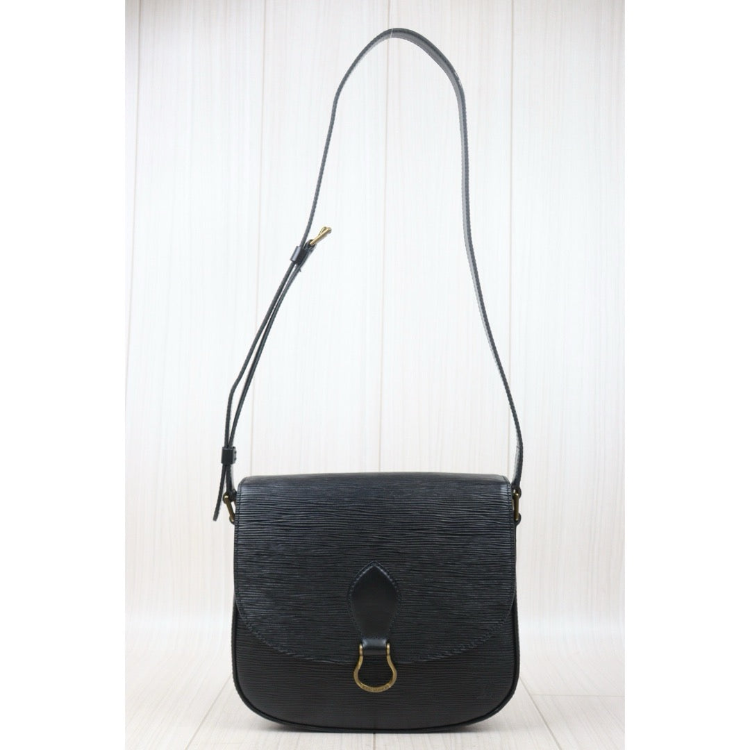 Very Good ( Rank A)｜LV Epi Saint-Cloud GM Shoulder Bag Black｜24100411