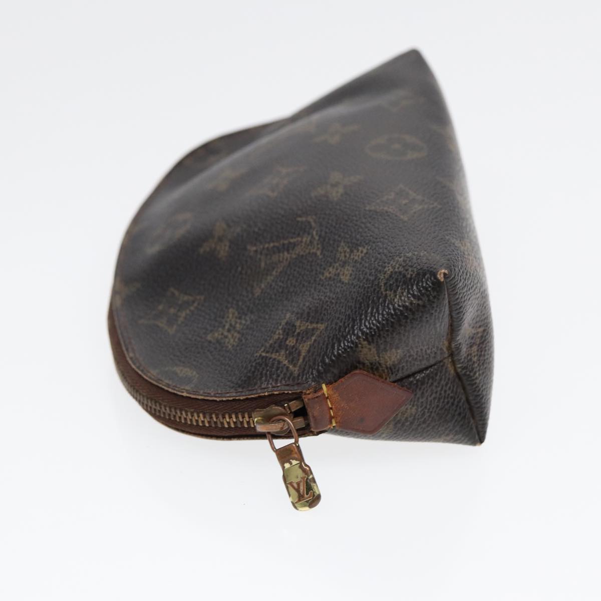 LOUIS VUITTON Monogram Pochette Cosmetic PM Cosmetic Pouch M47515 LV Auth 85299