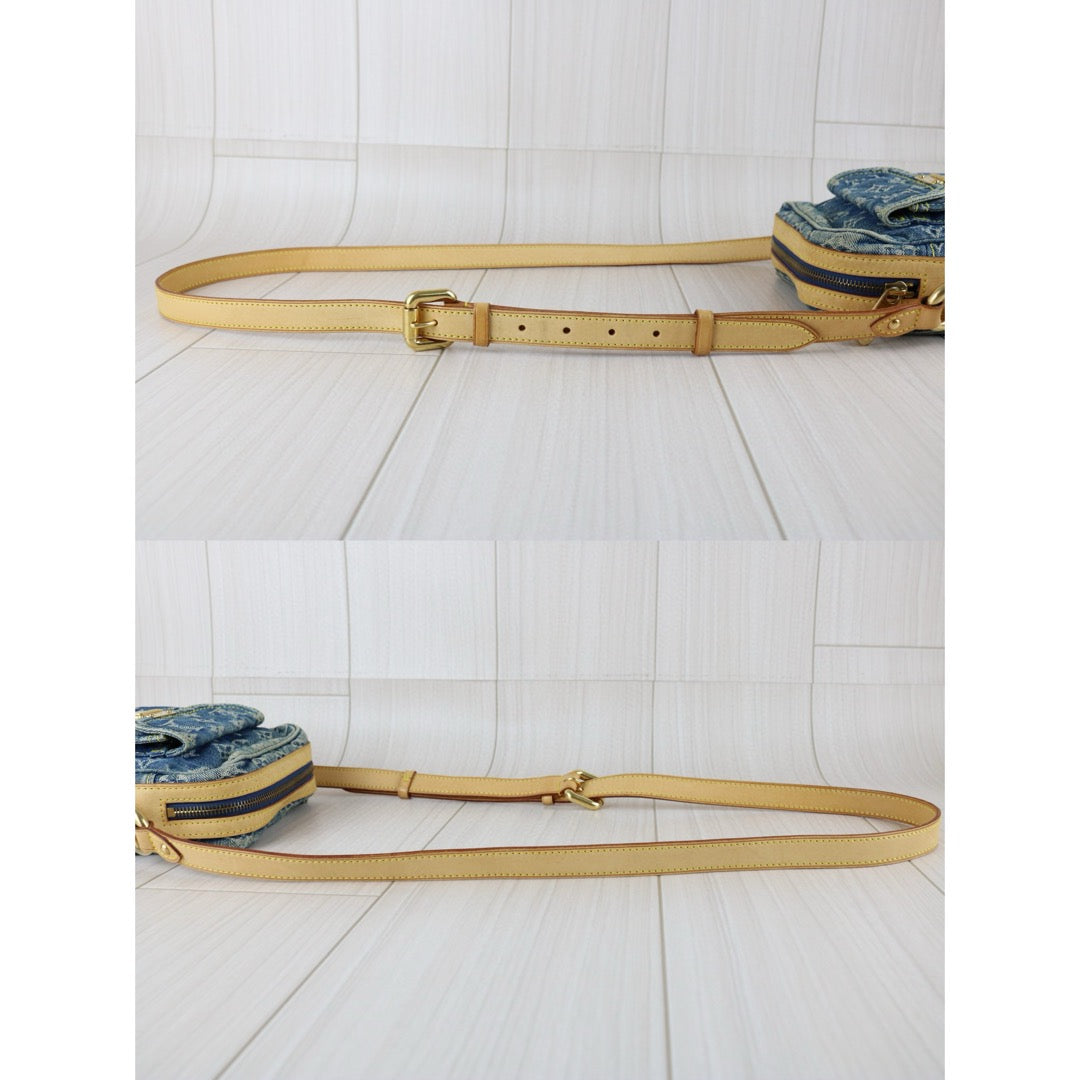 Good ( Rank AB) ｜LV Monogram Denim Blue Camera Bag Shoulder Bag｜J24111201