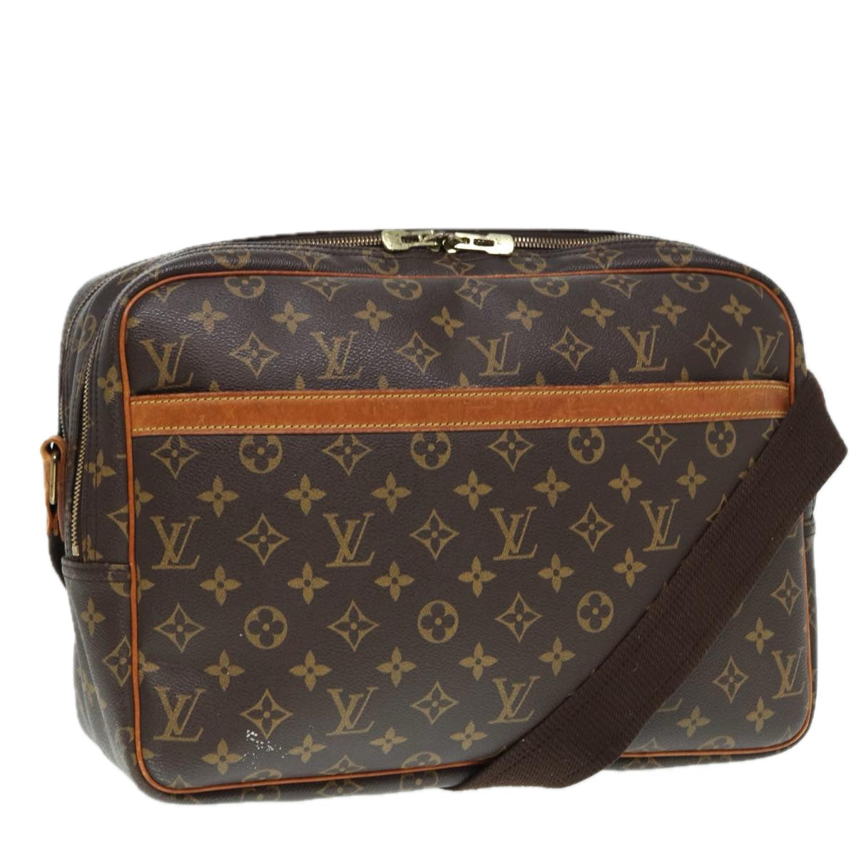 LOUIS VUITTON Monogram Reporter GM Shoulder Bag M45252 LV Auth 85673