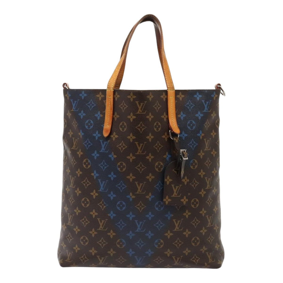 LOUIS VUITTON Monogram V Lline Cabas NS Tote Bag 2way M50147 LV Auth 85677