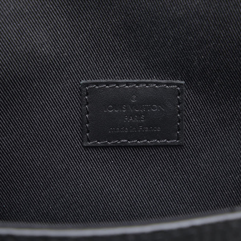 Louis Vuitton Trion Monogram Steamer Wearable Wallet Shoulder Bag M81746 Noir Black Leather Men Louis Vuitton