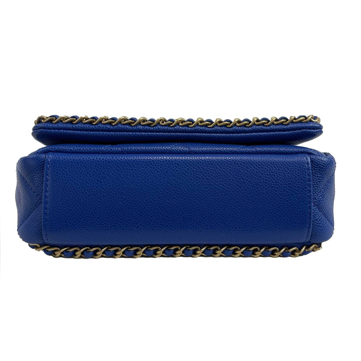 Top Quality Chanel Mini Chain Around Multi Chain Full New Bag Quilted Caviar 22B Blue