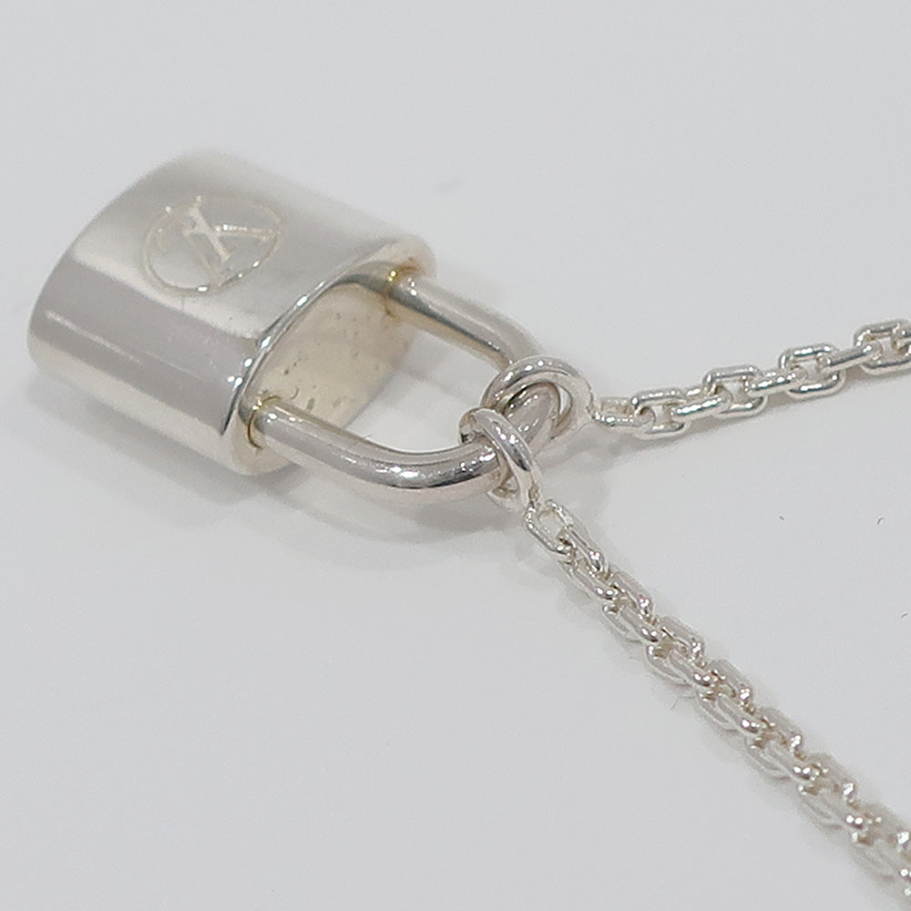 Louis Vuitton Necklace Panthenic Lock Q93559 approximately 50cm  Accessories Ag925 Silver LV Logo approximately 8.2g Warranty Bag Box