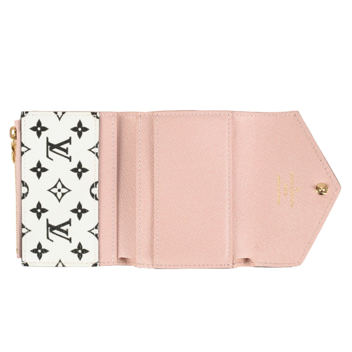 Louis Vuitton Monogram pink  Color Monogram Wallet (Tri-Fold)