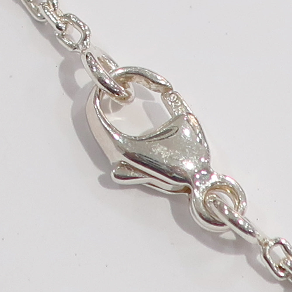 Louis Vuitton Necklace Panthenic Lock Q93559 approximately 50cm  Accessories Ag925 Silver LV Logo approximately 8.2g Warranty Bag Box