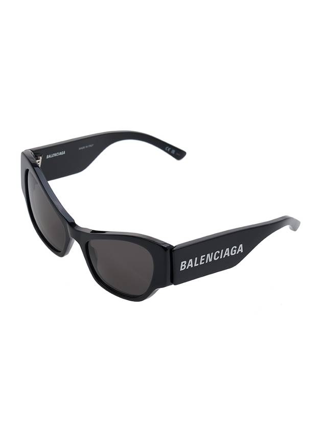 Luxury Balenciaga  Eyewear Logo Cat Eye Sunglasses Black