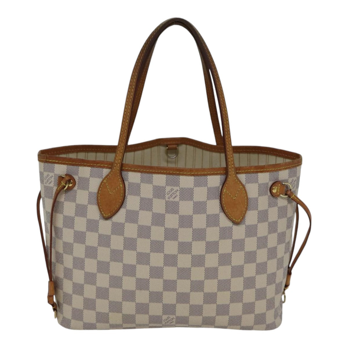 LOUIS VUITTON Damier Azur Neverfull PM Tote Bag N41362 LV Auth 86025