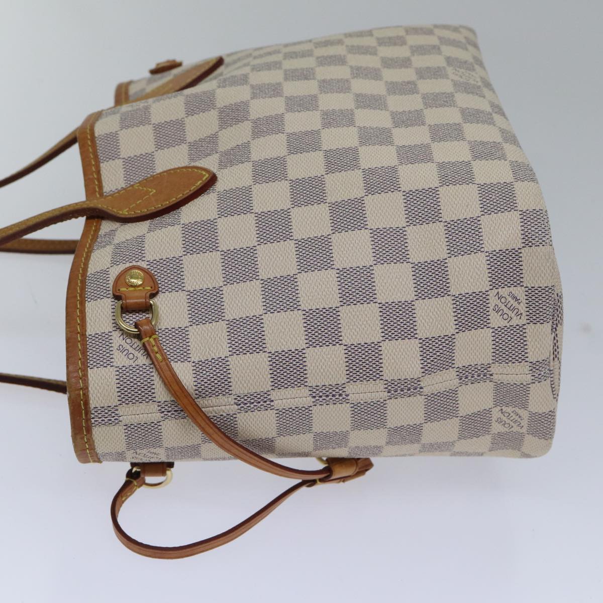 LOUIS VUITTON Damier Azur Neverfull PM Tote Bag N41362 LV Auth 86025