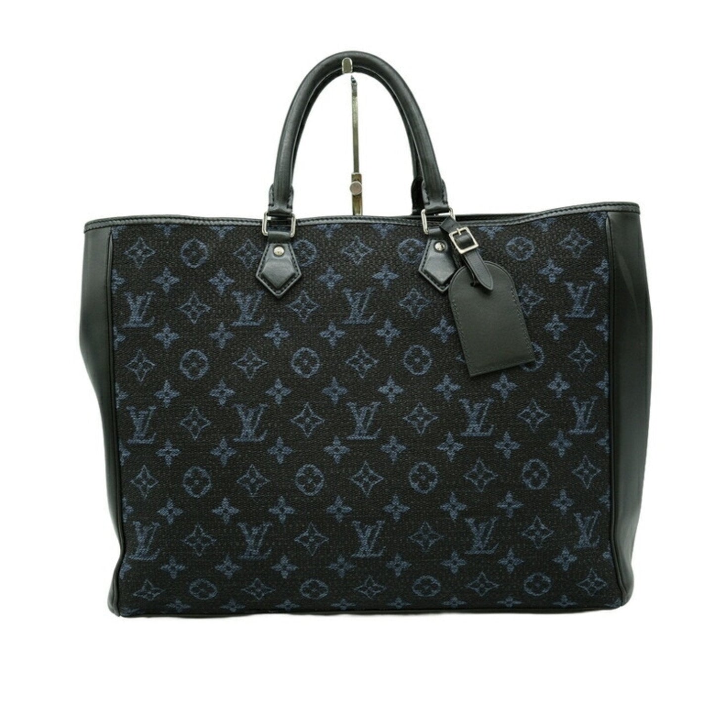 Louis Vuitton  Navy Monogram Leather Handbag Tote Bag