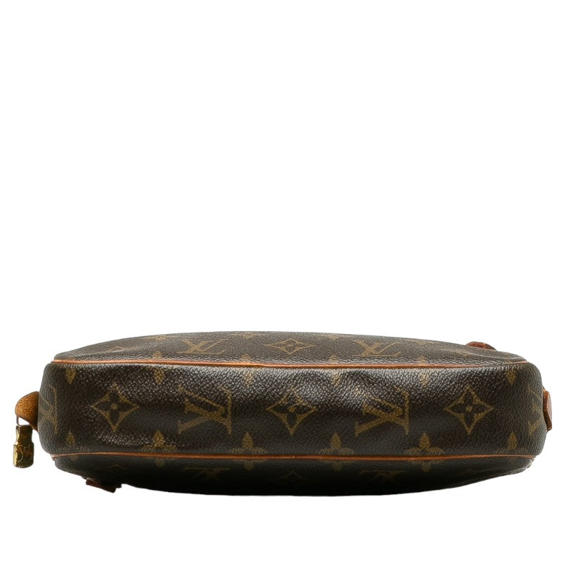 Louis Vuitton Monogram Poschet Marley Bandriel Slipper Shoulder Bag M51828 Brown PVC Leather  Louis Vuitton