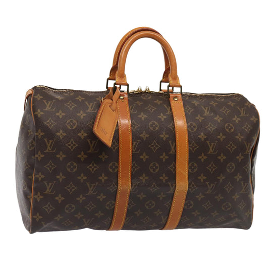 LOUIS VUITTON Monogram Keepall 45 Boston Bag M41428 LV Auth 86739