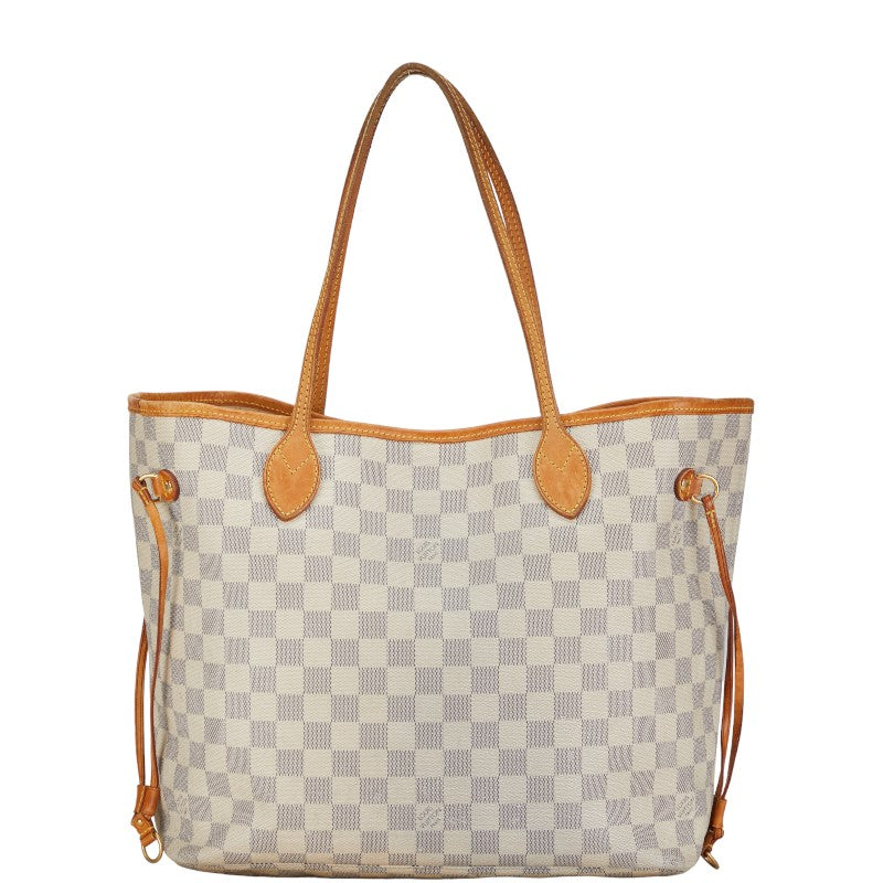 Louis Vuitton Damier Azur ark MM Tote Shoulder Bag N51107 White Ivory PVC Leather  Louis Vuitton