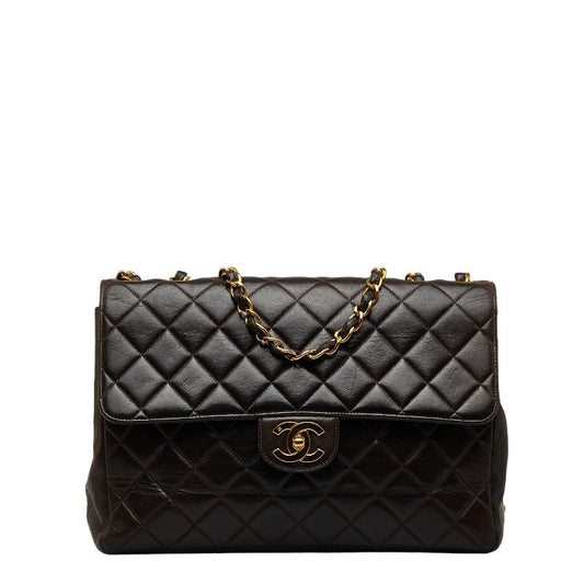 Chanel Decamatrasse 30 Cocomark ingle Flap Chain Shoulder Bag Black   Chanel