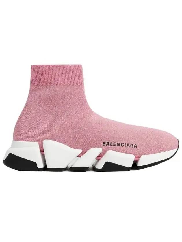 Luxury Balenciaga  Speed 2.0 High Top Sneakers Pink