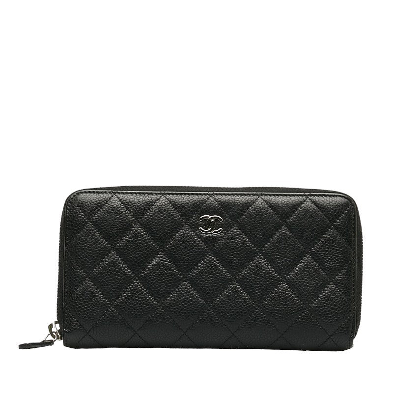 Chanel Coco Long Wallet Black Caviar S  Chanel