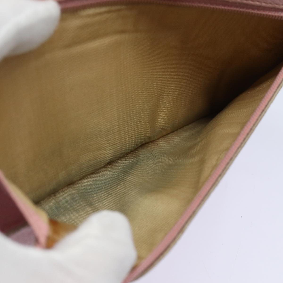 Top Quality Chanel COCO Mark Long Wallet Caviar Skin Pink Gold CC Auth 87035