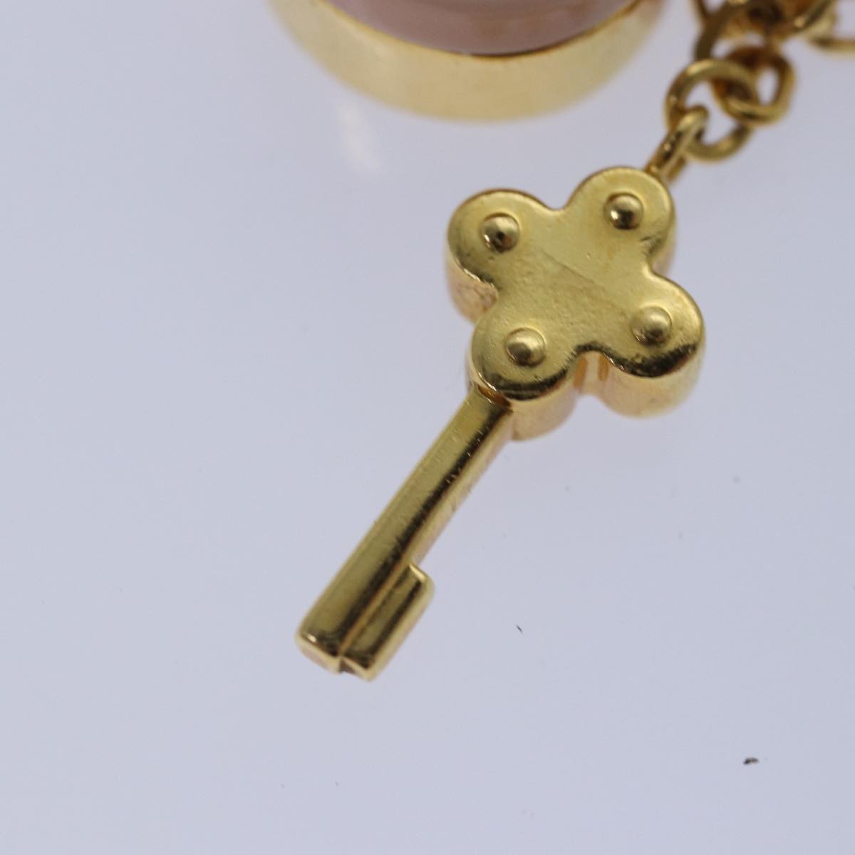 LOUIS VUITTON Pandantif Rock Me Necklace Necklace metal Gold Pink LV Auth 87373