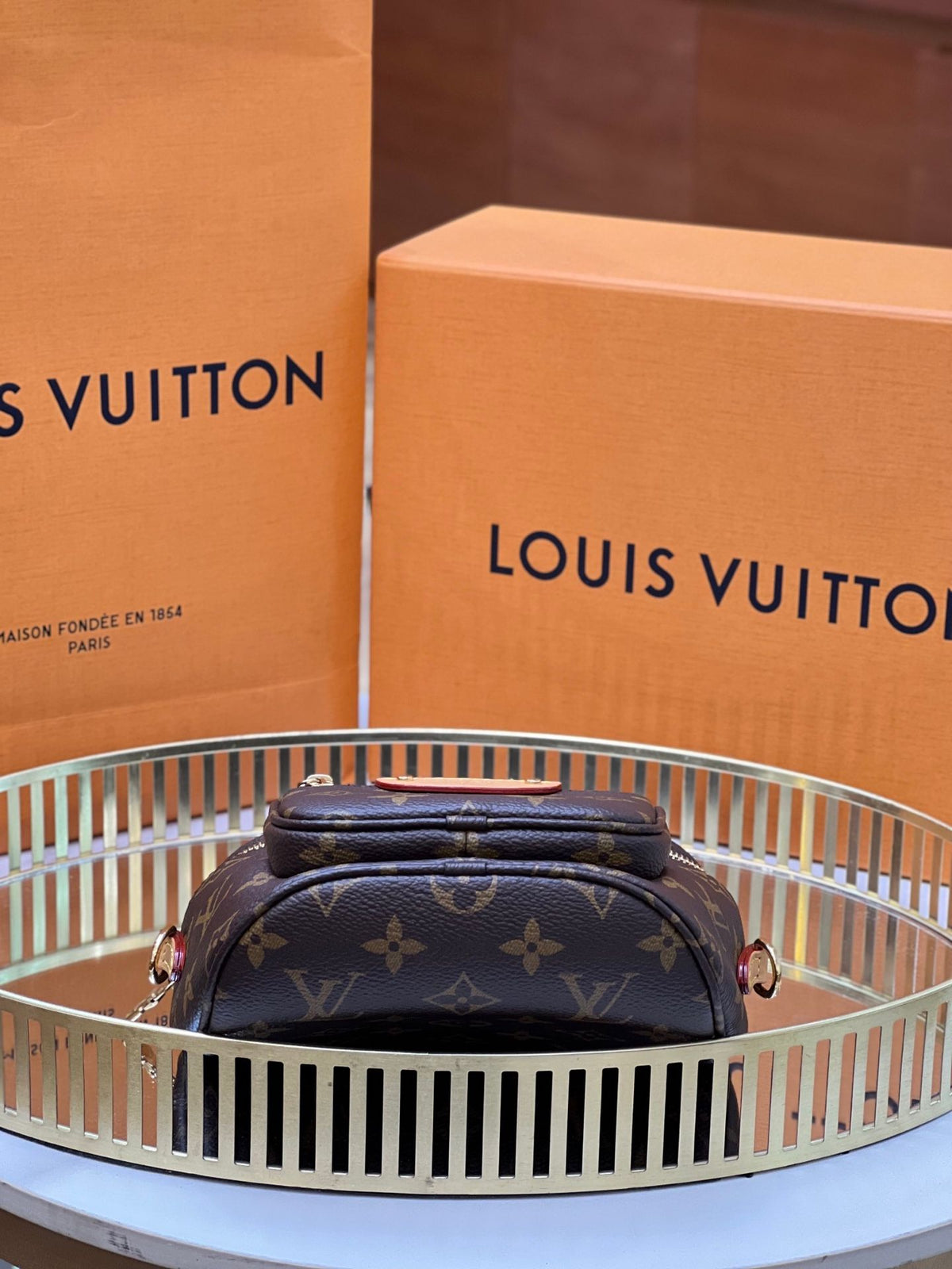 Preloved Louis Vuitton monogram mini bumbag chip 20*11cm 12522