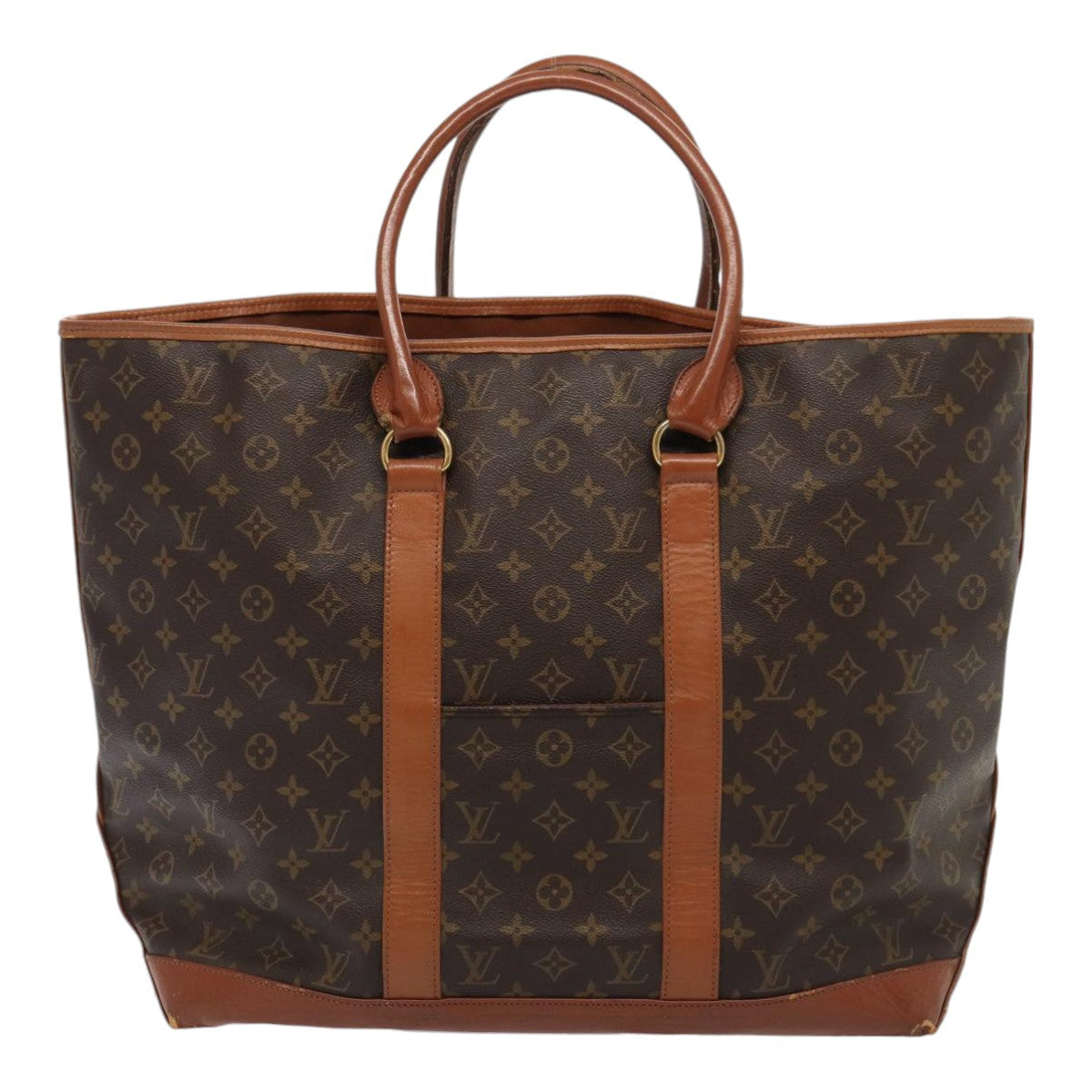 LOUIS VUITTON Monogram Sac Weekend GM Tote Bag M42420 LV Auth 87574