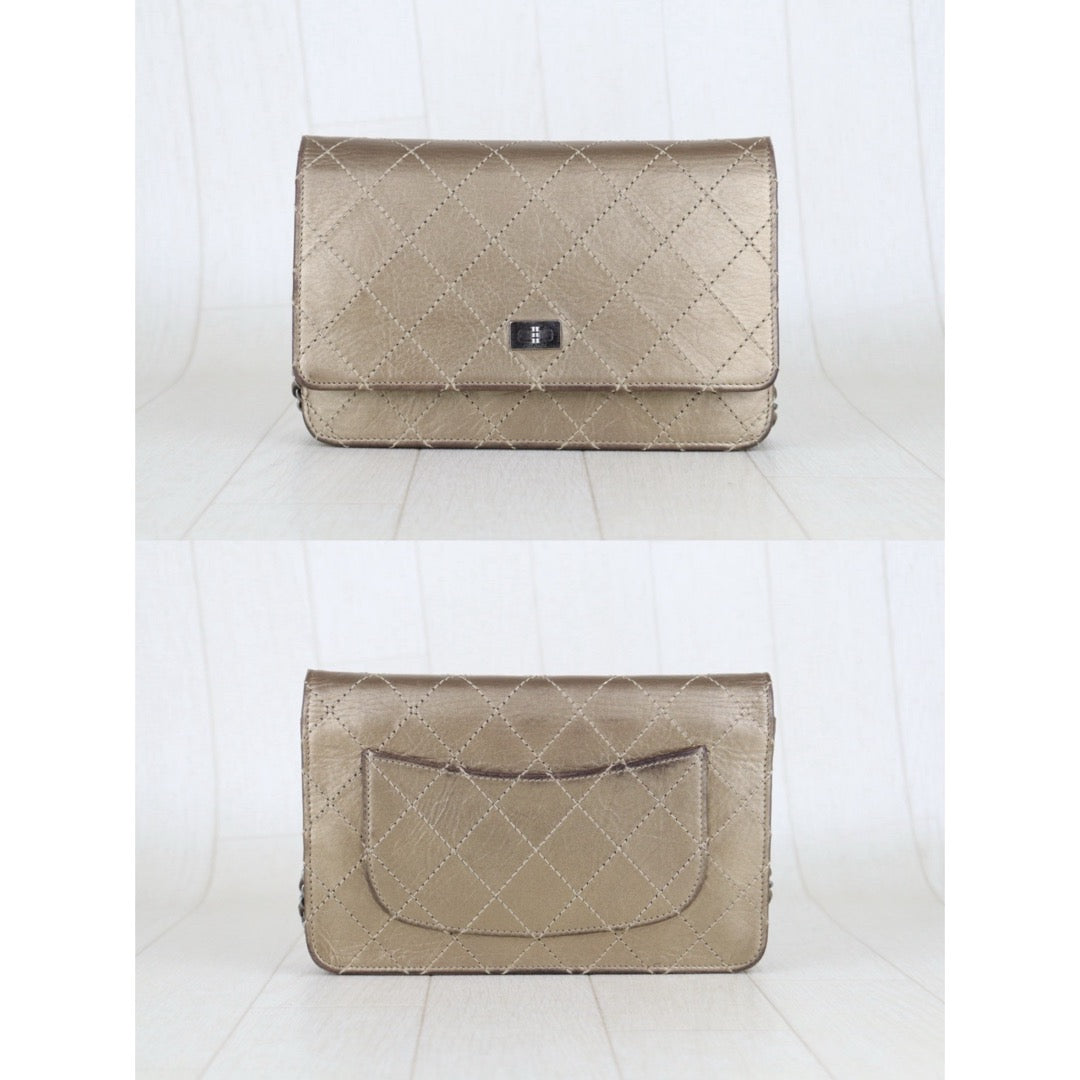 Fair ( Rank B)｜ CHANEL Matelasse Chain  Lamb Skin WOC Golden  Made in 2012Year ｜H25063008