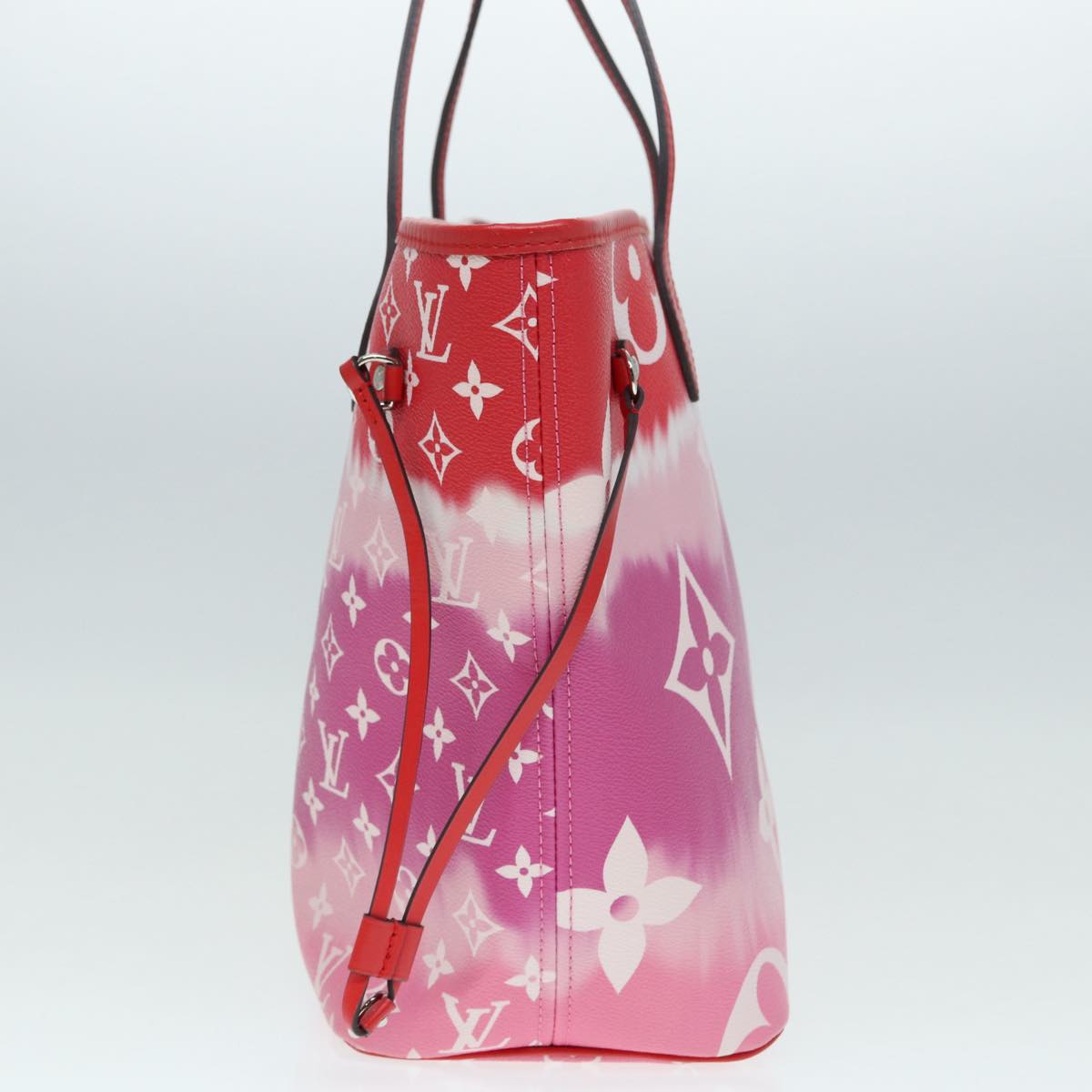 LOUIS VUITTON Monogram Escal Neverfull MM Tote Bag Red M45127 LV Auth 87610A