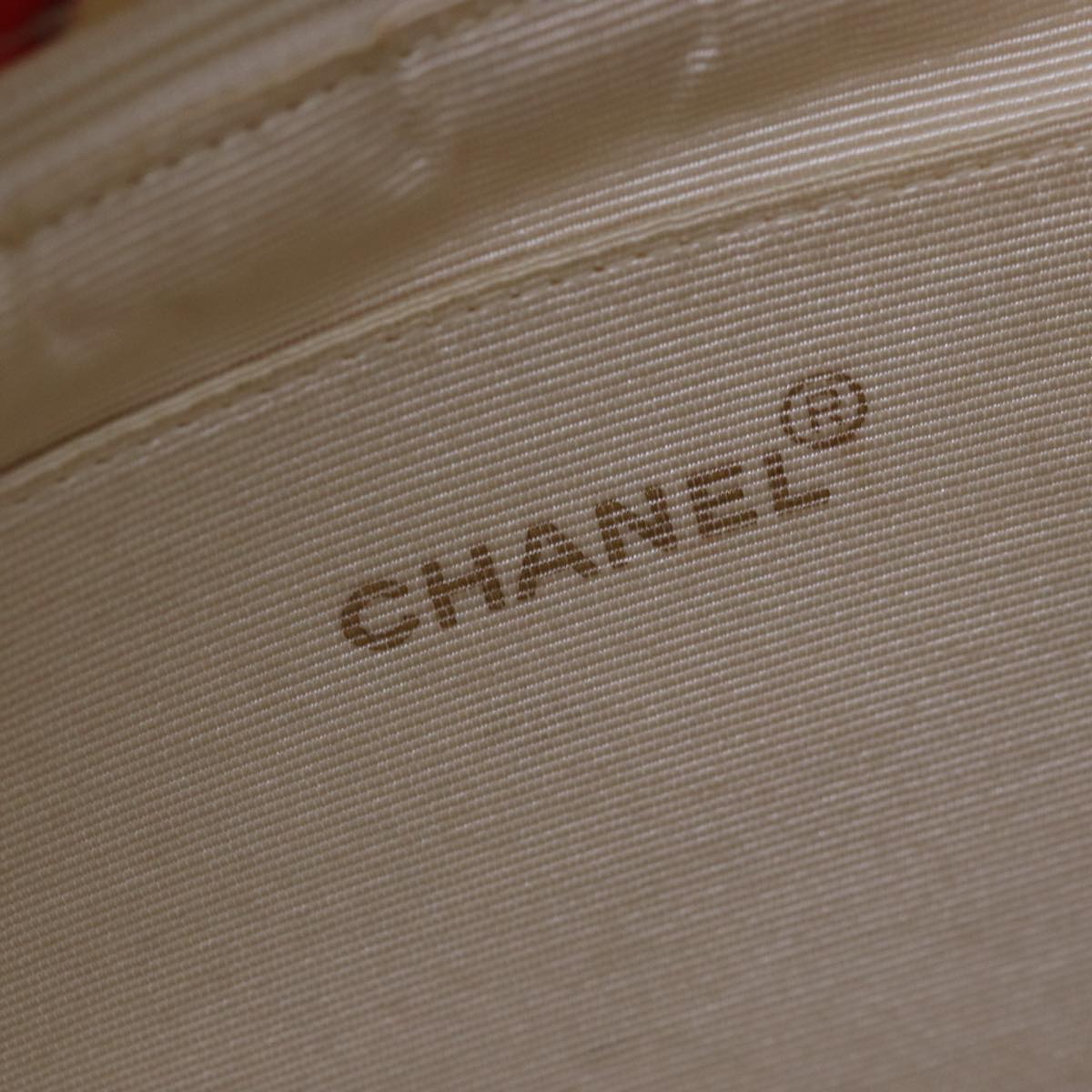Top Quality Chanel Lip Tote Bag Enamel White Red CC Auth 87655A