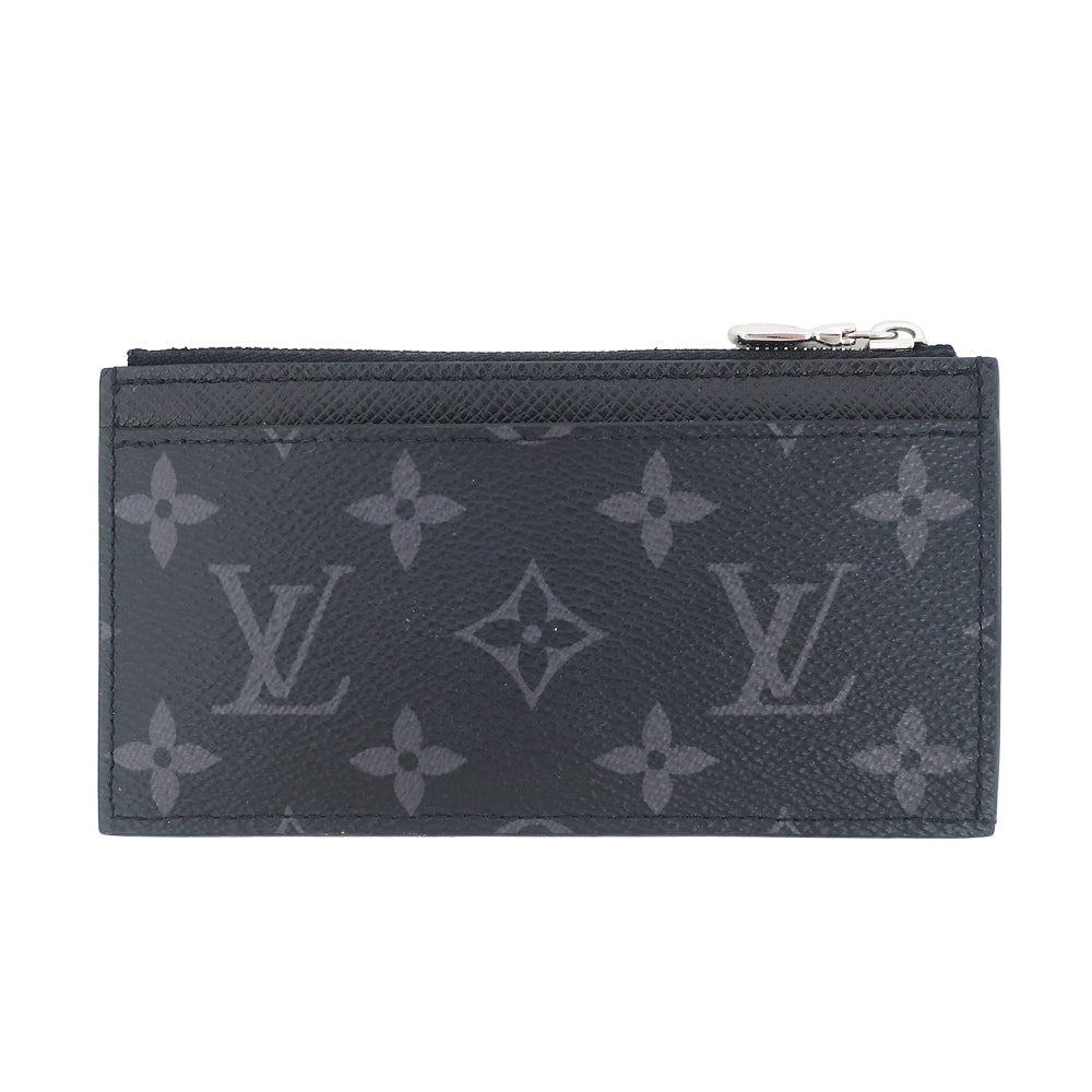 Louis Vuitton Taigaama Monogram Coin Card Hers Zippy Black IC M30271