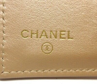 Chanel Mademoiselle Trifold Wallet Gold Hardware