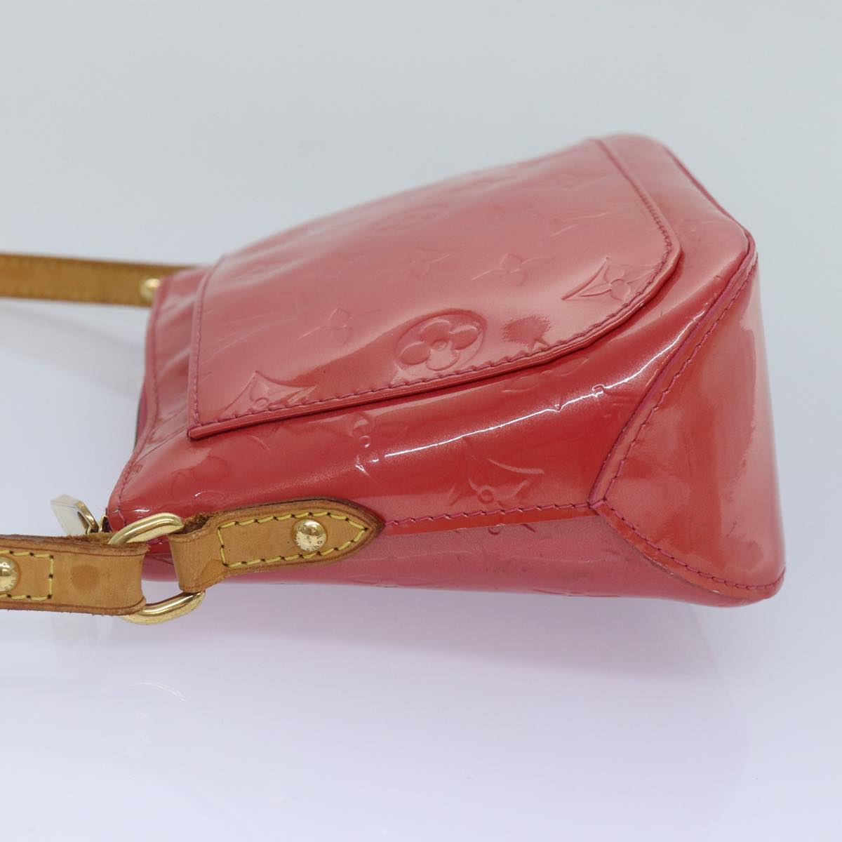 LOUIS VUITTON Monogram Vernis Minna Street Bag Pink Fran Boise M9146F Auth 87739